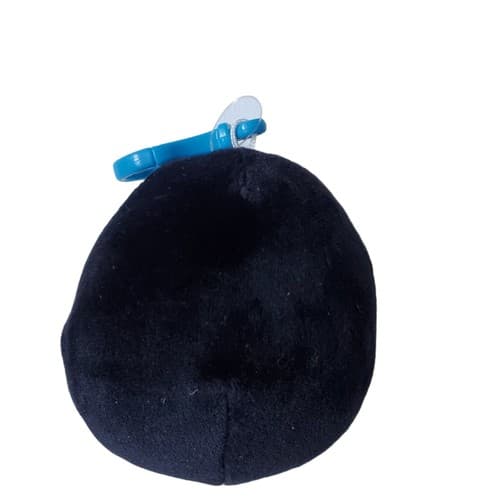 Squishmallows 4" Penguin Luna w Blue Plaid Scarf Clip Plush Toy Black & White - Thumbnail 2