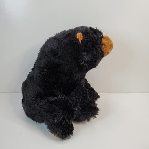 Aurora Black Bear w/Brown Paws & Snout 9" Plush Teddy Bear Toy - Thumbnail 5