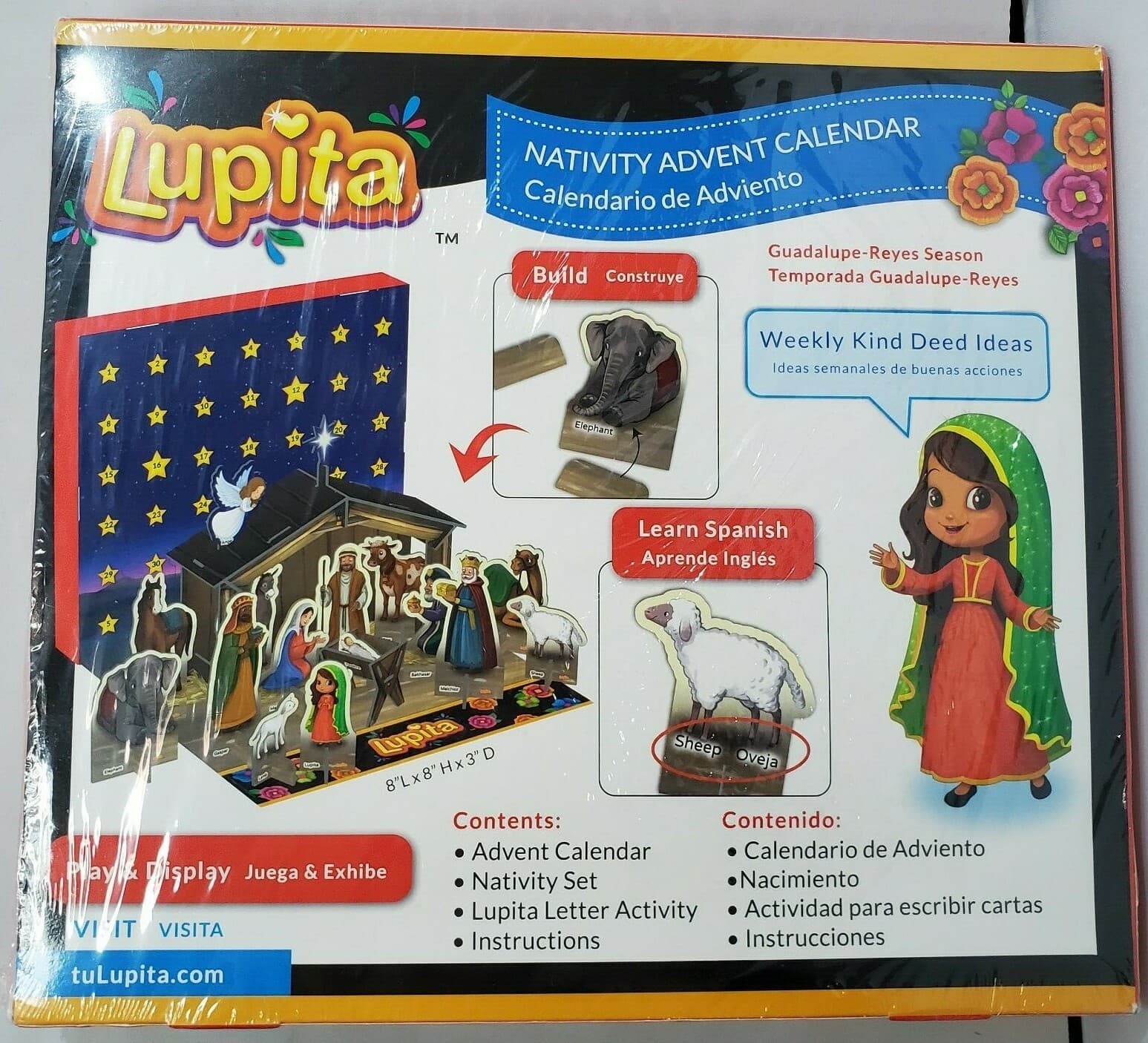 Bilingual Advent Calendar Nativity Lupita Calendario de Adviento Lupita NEW - Thumbnail 4