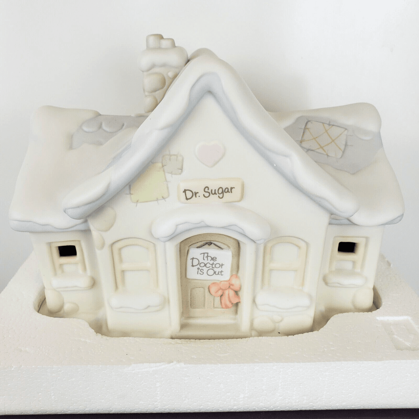 Vtg Precious Moments Sugar Town Doctor's Office House Building Nightlight 1994 - Thumbnail 3