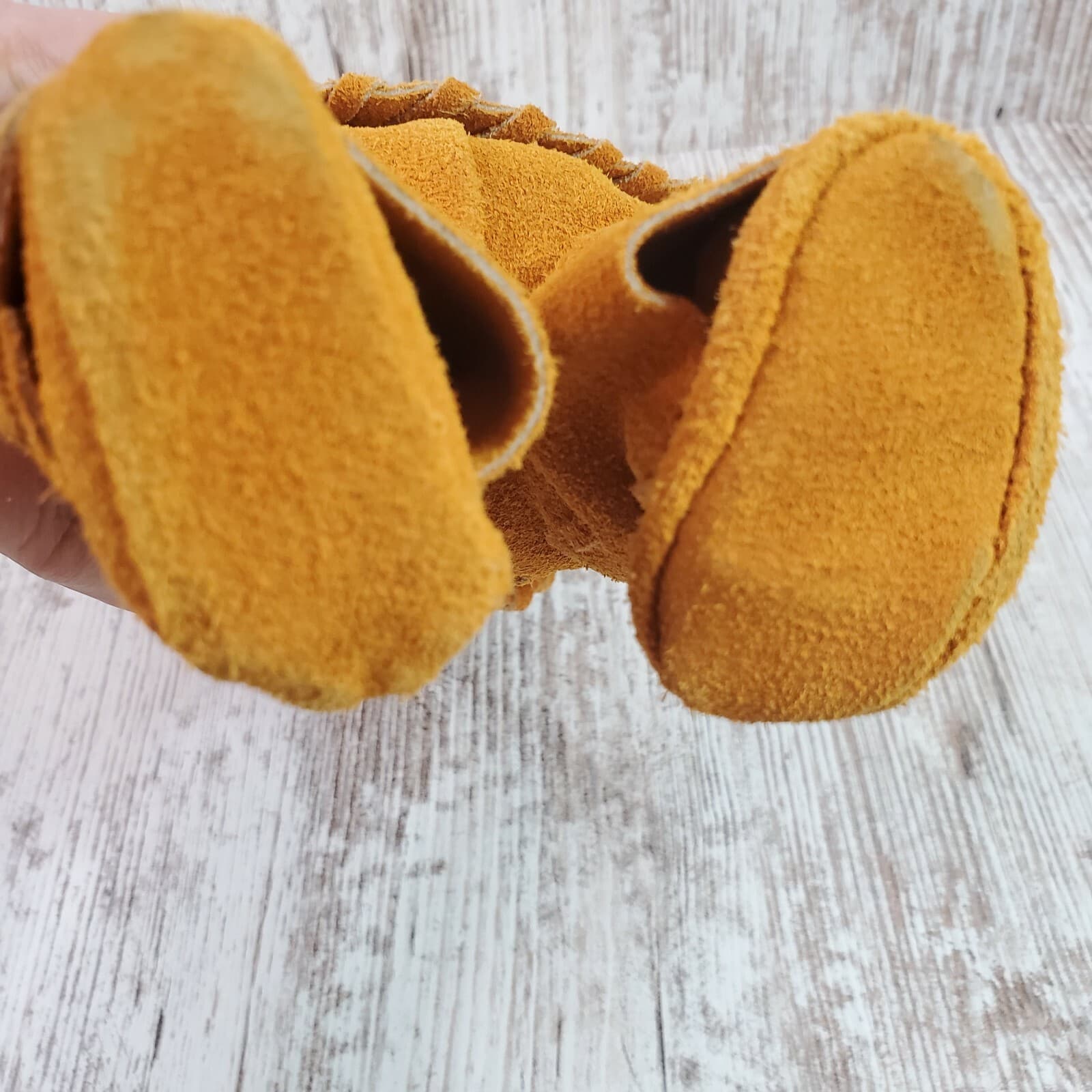 Vtg 1960s REGAL Canadian Native Doll Real Leather Suede Outfit Made in Canada - Thumbnail 6