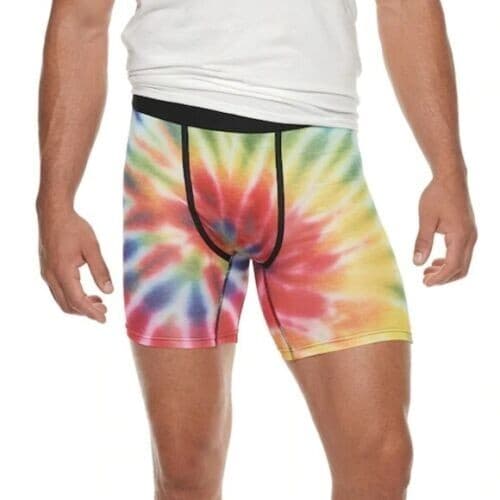 Wear Your Life Novelty Boxers Sz M Men's Under Wear Tie Dye Psychedelic NIP GIFT - Thumbnail 2