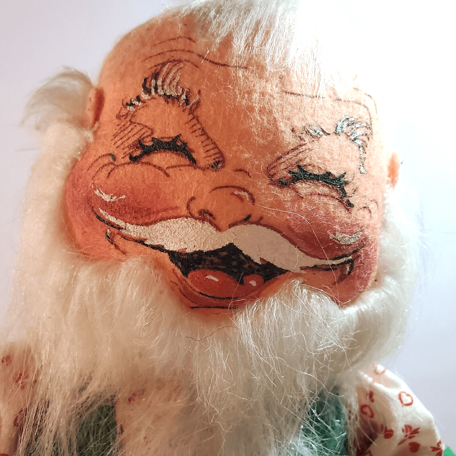 Vintage Annalee Mobilitee Santa Claus Doll 1989, Christmas 17 inch Poseable - Thumbnail 2