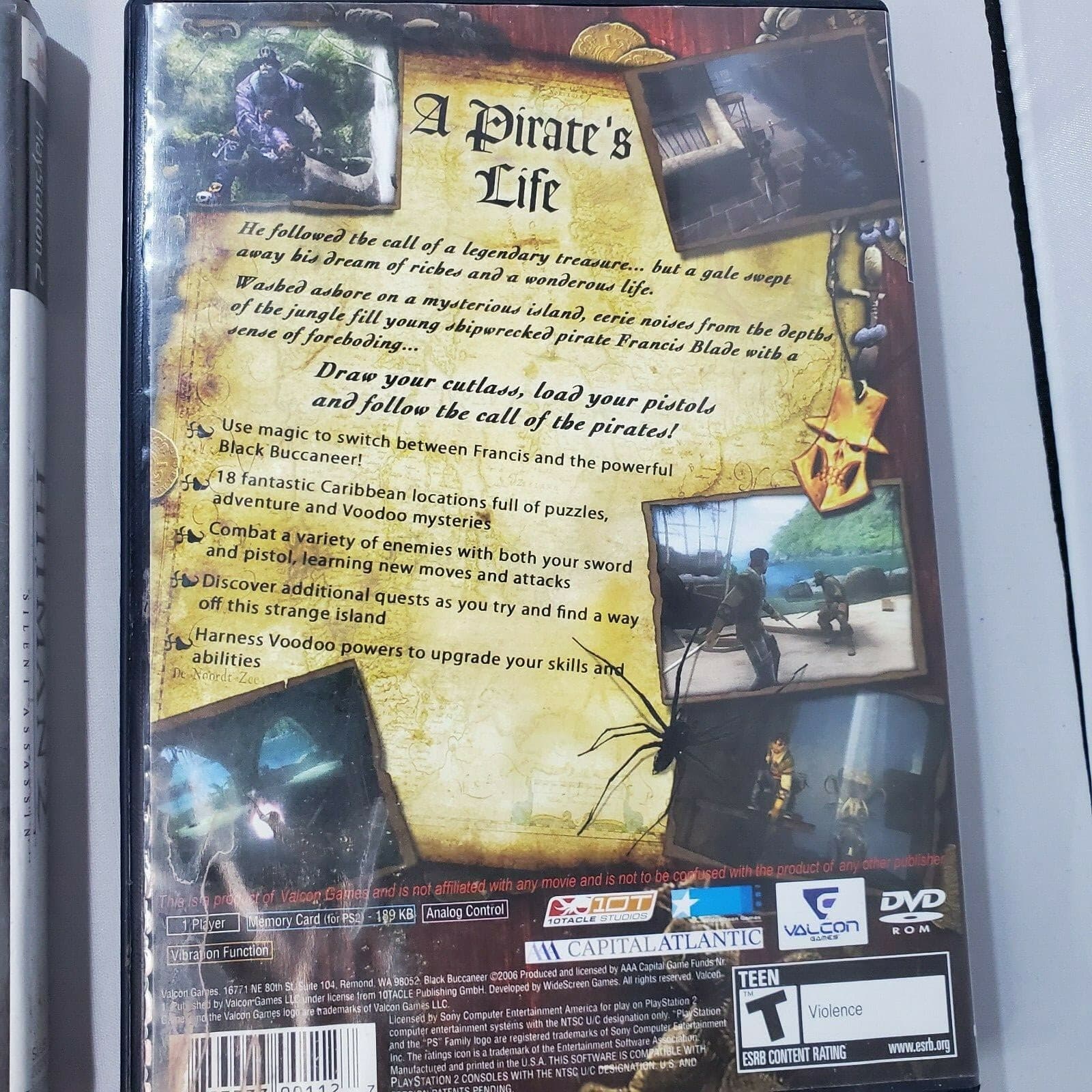 Playstation 2 PS2 Hitman 2 & Pirates Legend of the Black Buccaneer Complete - Thumbnail 8