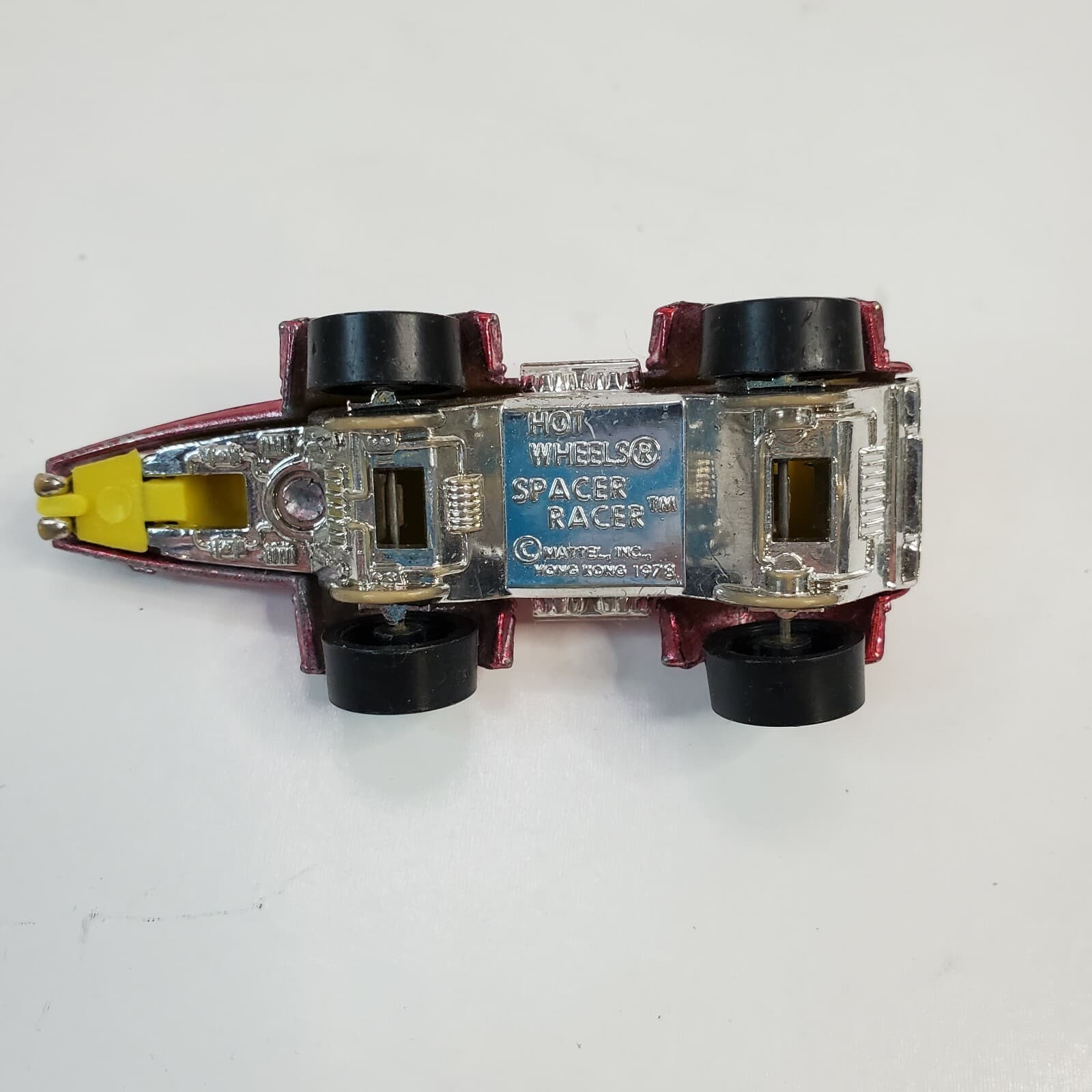 Vintage 1978 Mattel Hot Wheels Blackwall Spacer Racer M-8 Rescue Metallic Red - Thumbnail 2