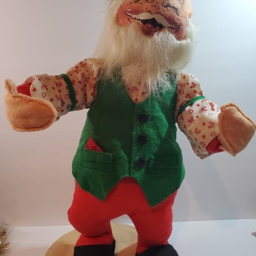 Vintage Annalee Mobilitee Santa Claus Doll 1989, Christmas 17 inch Poseable - Thumbnail 3