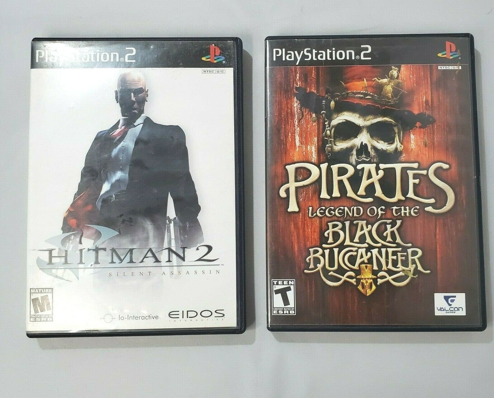 Playstation 2 PS2 Hitman 2 & Pirates Legend of the Black Buccaneer Complete