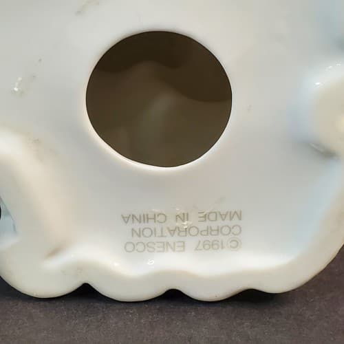 Vtg 1997 Enesco ZEBRA Figurine Coin Bank Ceramic Sculpture Mommy & Baby Pair - Thumbnail 5