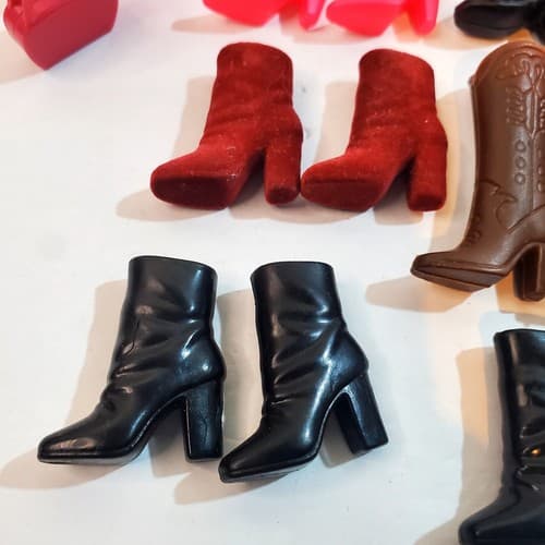 Vintage Barbie Doll Accessories 22 piece Mixed Lot 1990's Boots Sunglasses Purse - Thumbnail 3