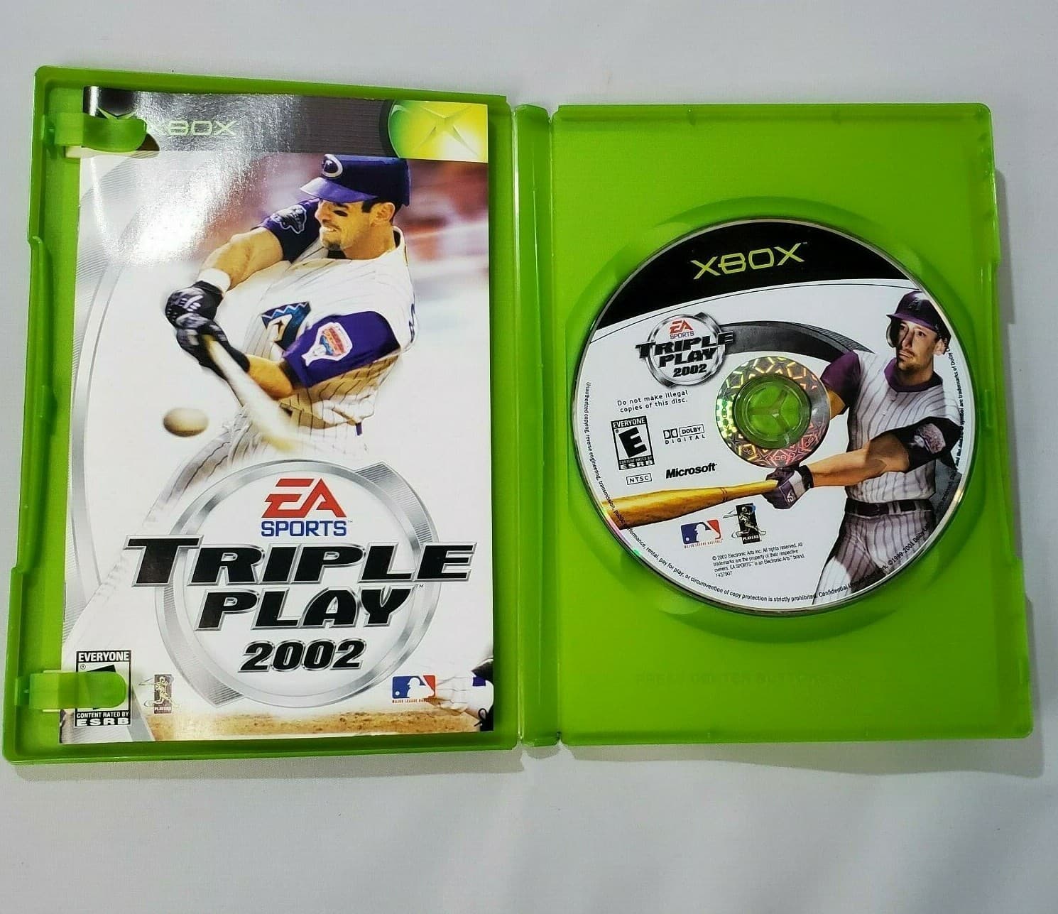 Xbox Triple Play 2002 Baseball Video Game Complete with Manual EA Sports - Thumbnail 3