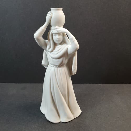 Vintage 1990 AVON Nativity Collectibles Woman w/ Water Porcelain Bisque Figurine