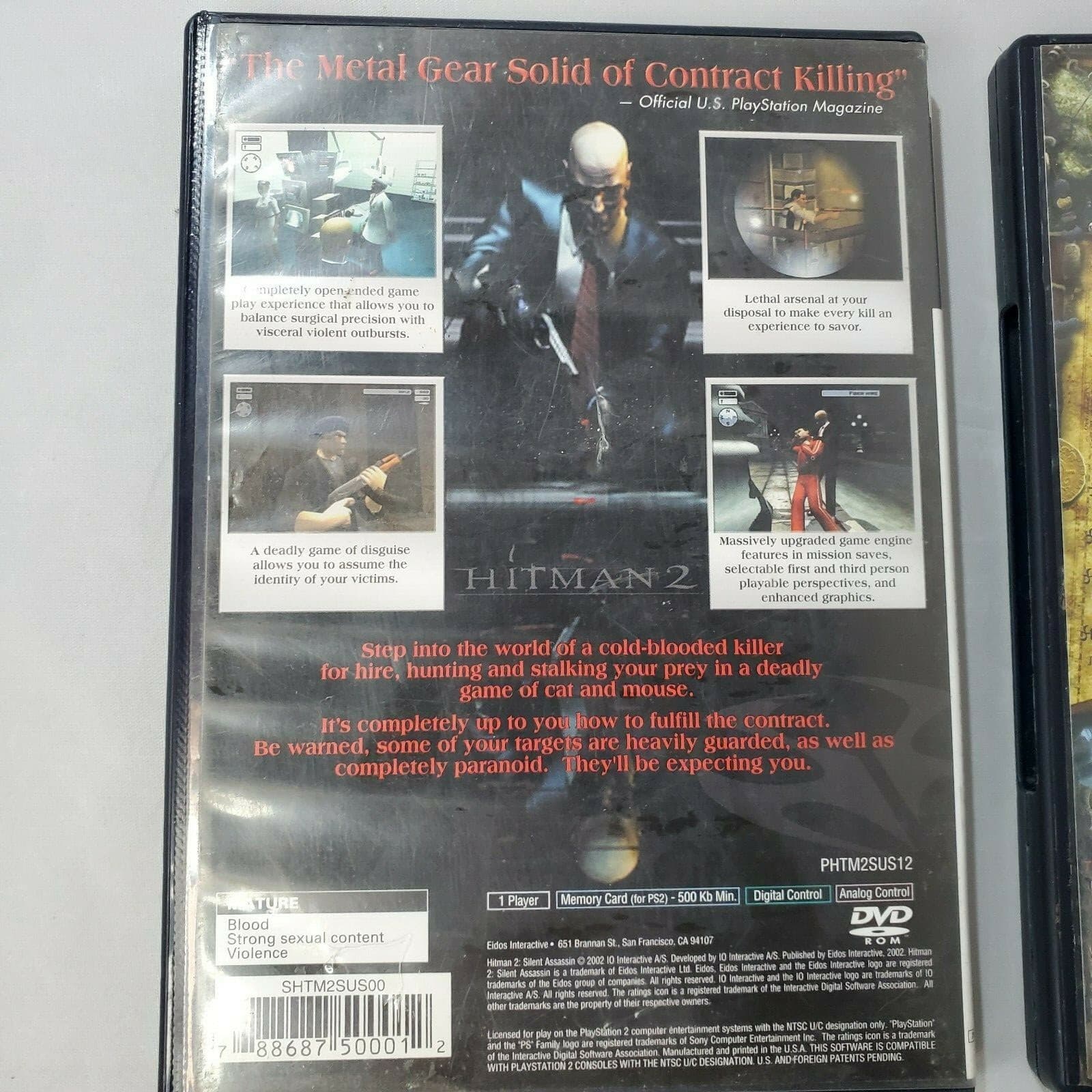 Playstation 2 PS2 Hitman 2 & Pirates Legend of the Black Buccaneer Complete - Thumbnail 7