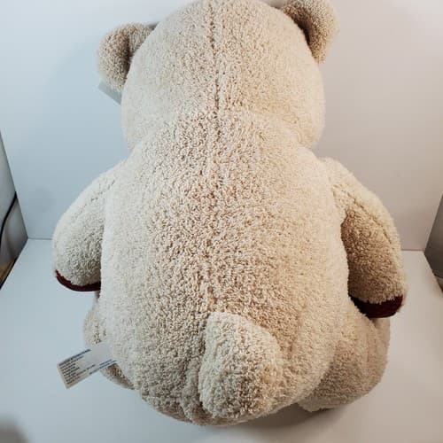 Hugfun Hug Fun Beige Plaid Bowtie Feet & Ears 22" Teddy Bear Plush Stuffed Toy - Thumbnail 5