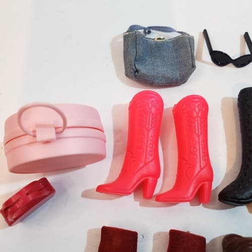 Vintage Barbie Doll Accessories 22 piece Mixed Lot 1990's Boots Sunglasses Purse - Thumbnail 7