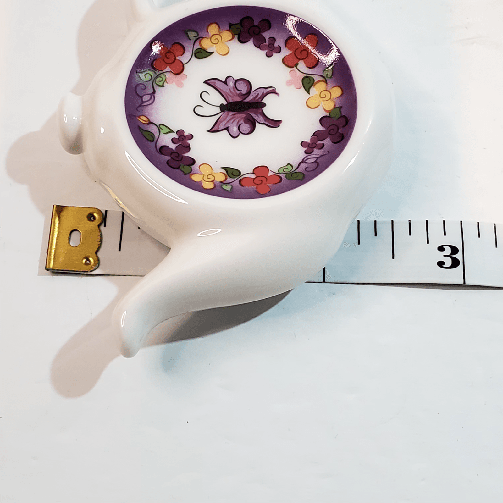 Paul Cardew 2004 Tea Time Butterfly Tea Bag Rest Flower Chain Red Hat Society - Thumbnail 6
