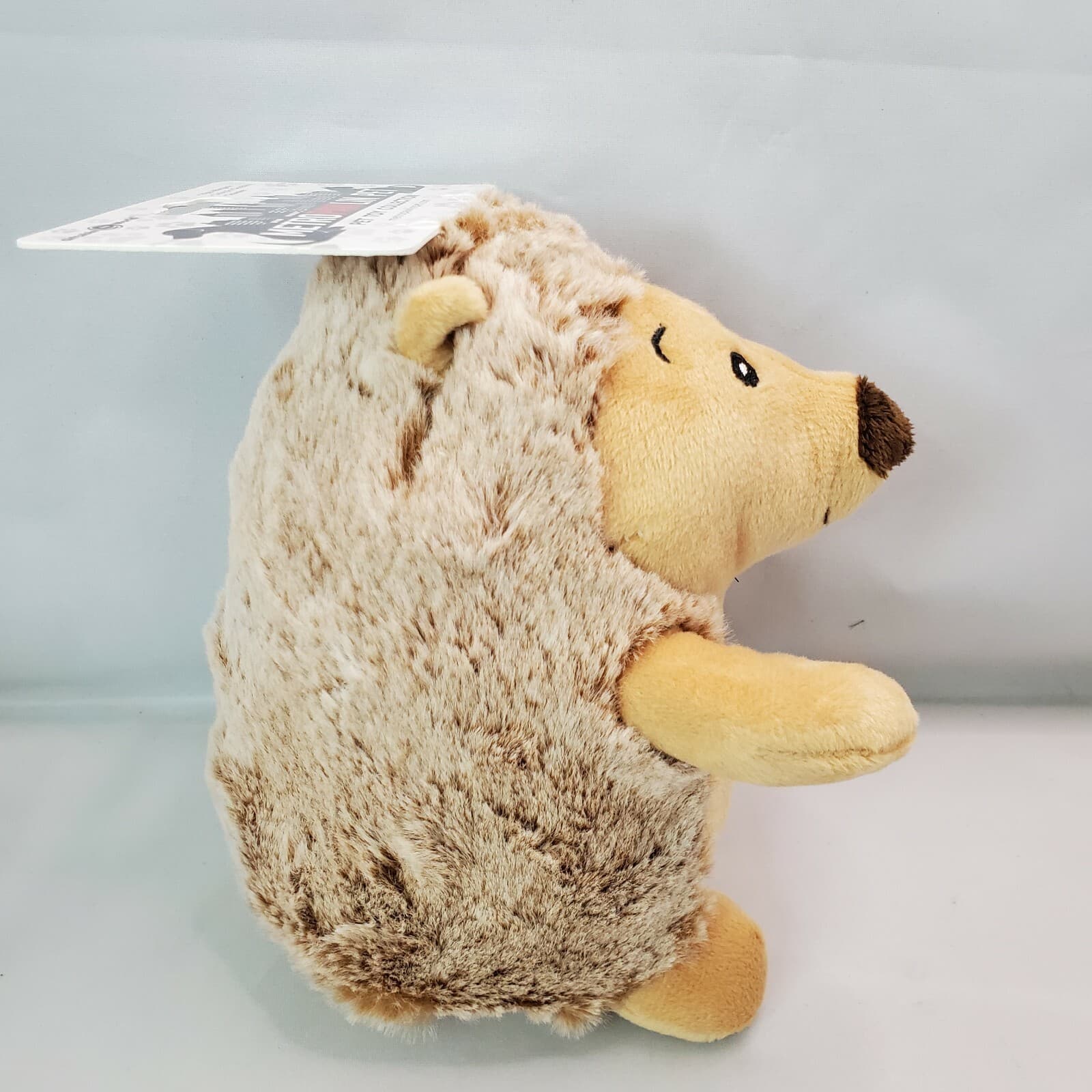 MetroPAWlin Pet Brown Hedgehog with Squeaker Puppy Dog Interactive Fun Plush Toy - Thumbnail 5