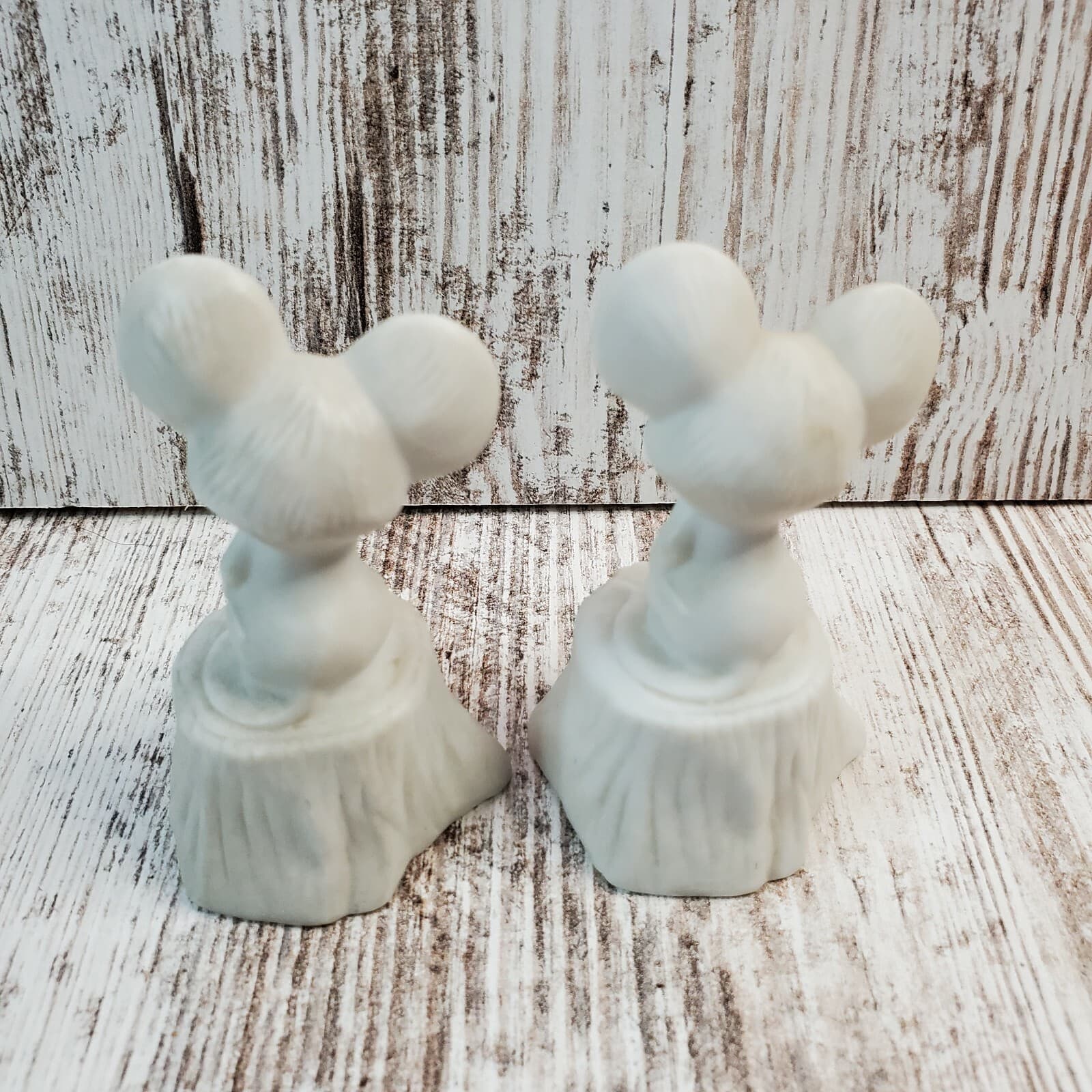 2 Vintage 1975 Hallmark Little Gallery Mouse 3" Handcrafted Bisque Porcelain - Thumbnail 3