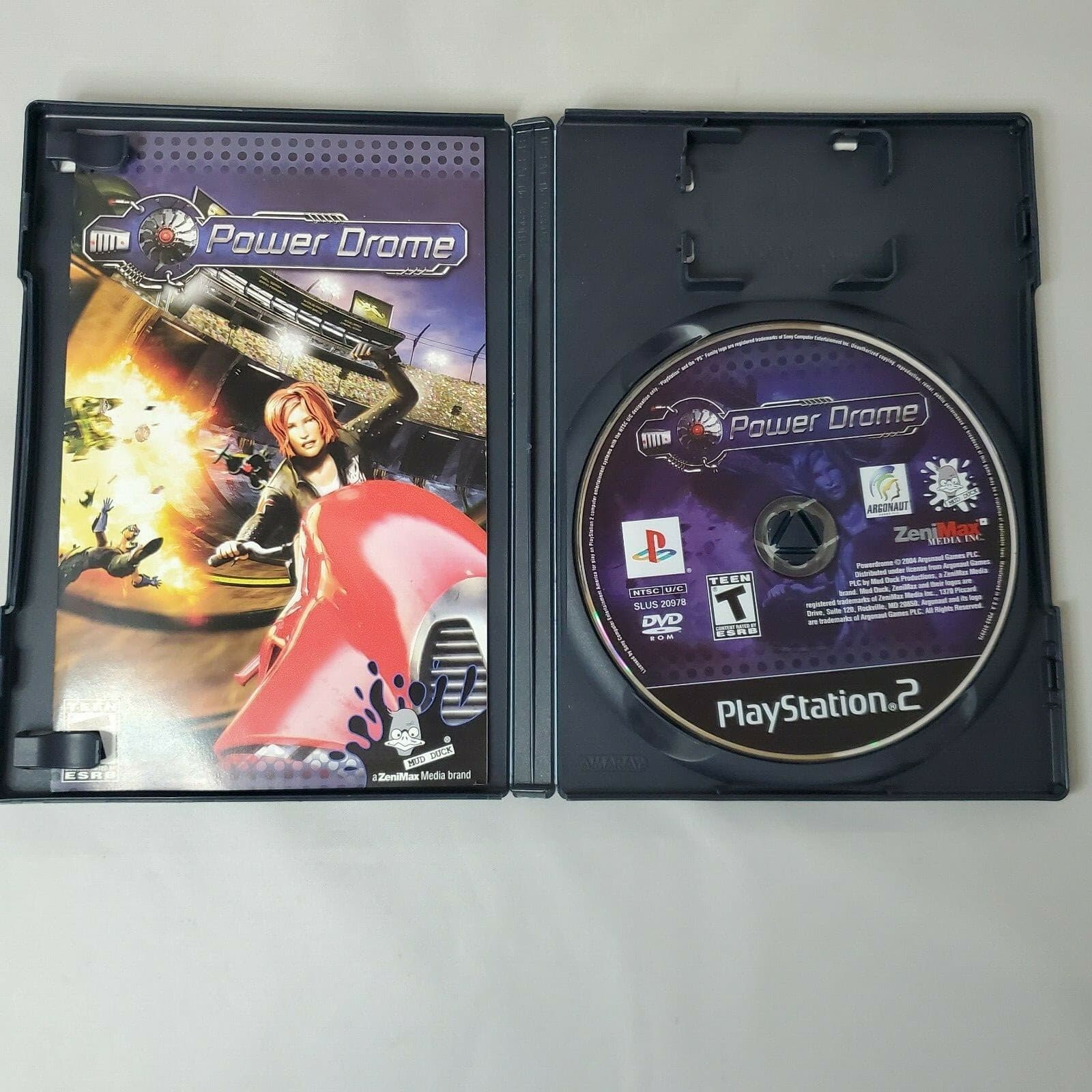 Playstation 2 PS2 Power Drome Video Game Complete with Manual - Thumbnail 3