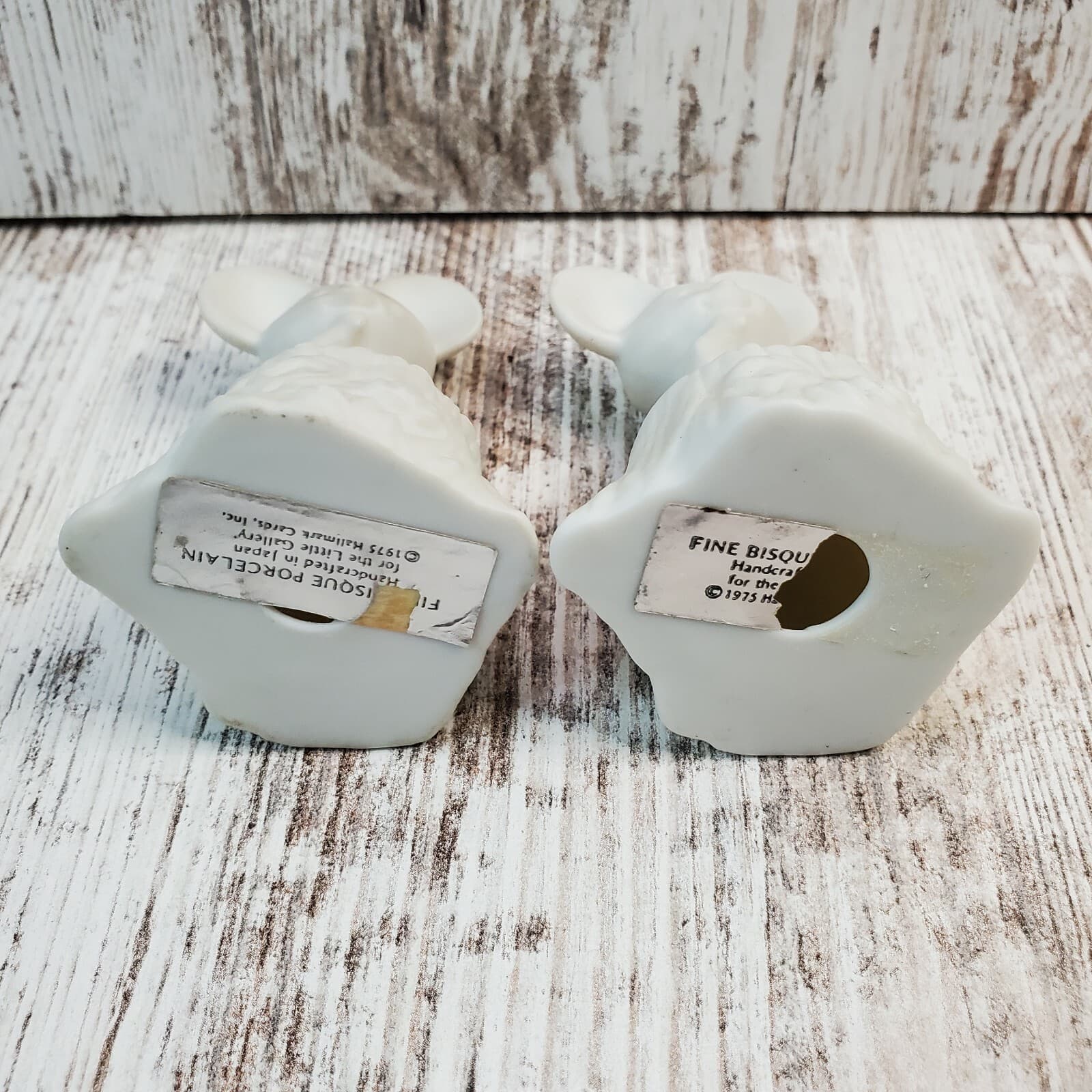 2 Vintage 1975 Hallmark Little Gallery Mouse 3" Handcrafted Bisque Porcelain - Thumbnail 5