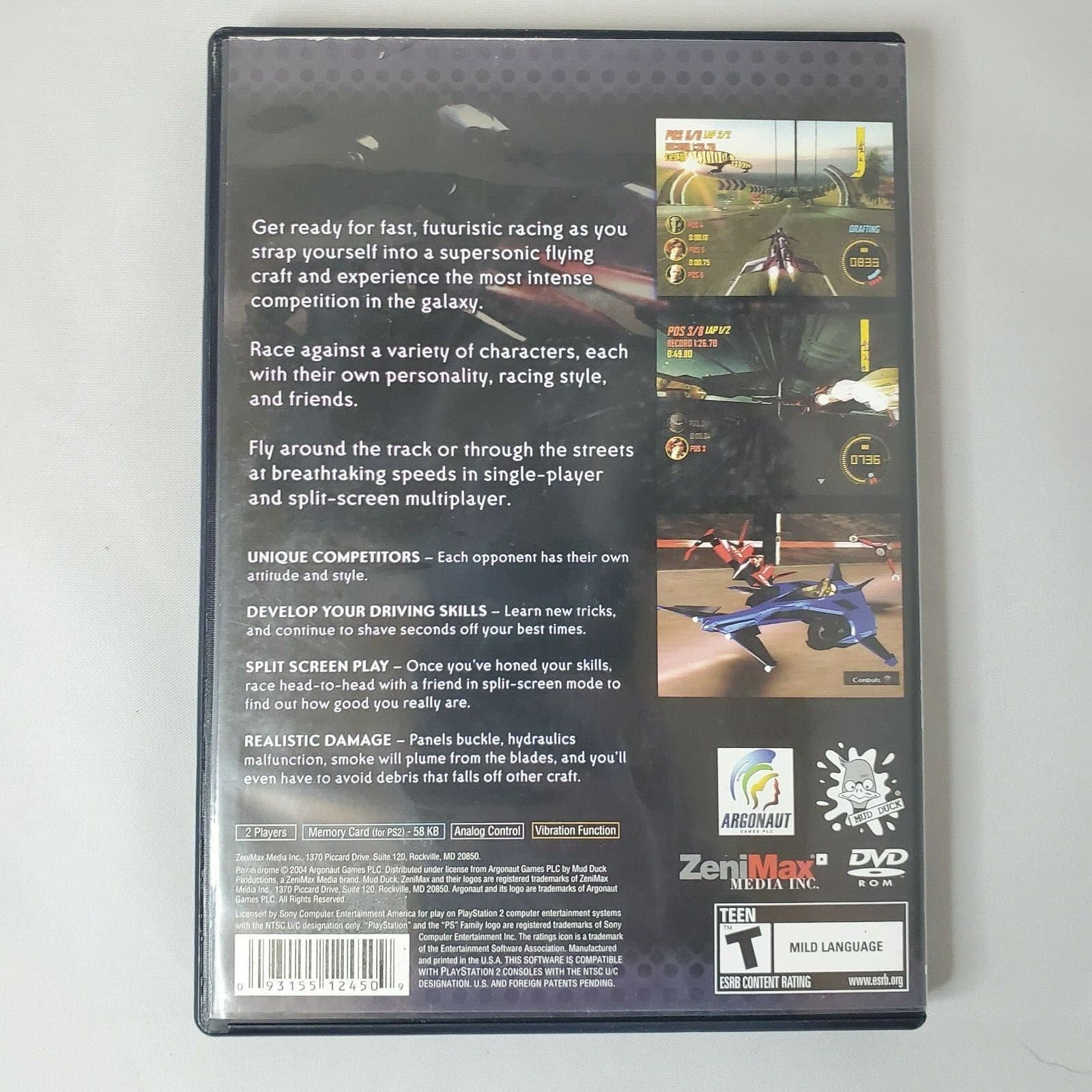 Playstation 2 PS2 Power Drome Video Game Complete with Manual - Thumbnail 2
