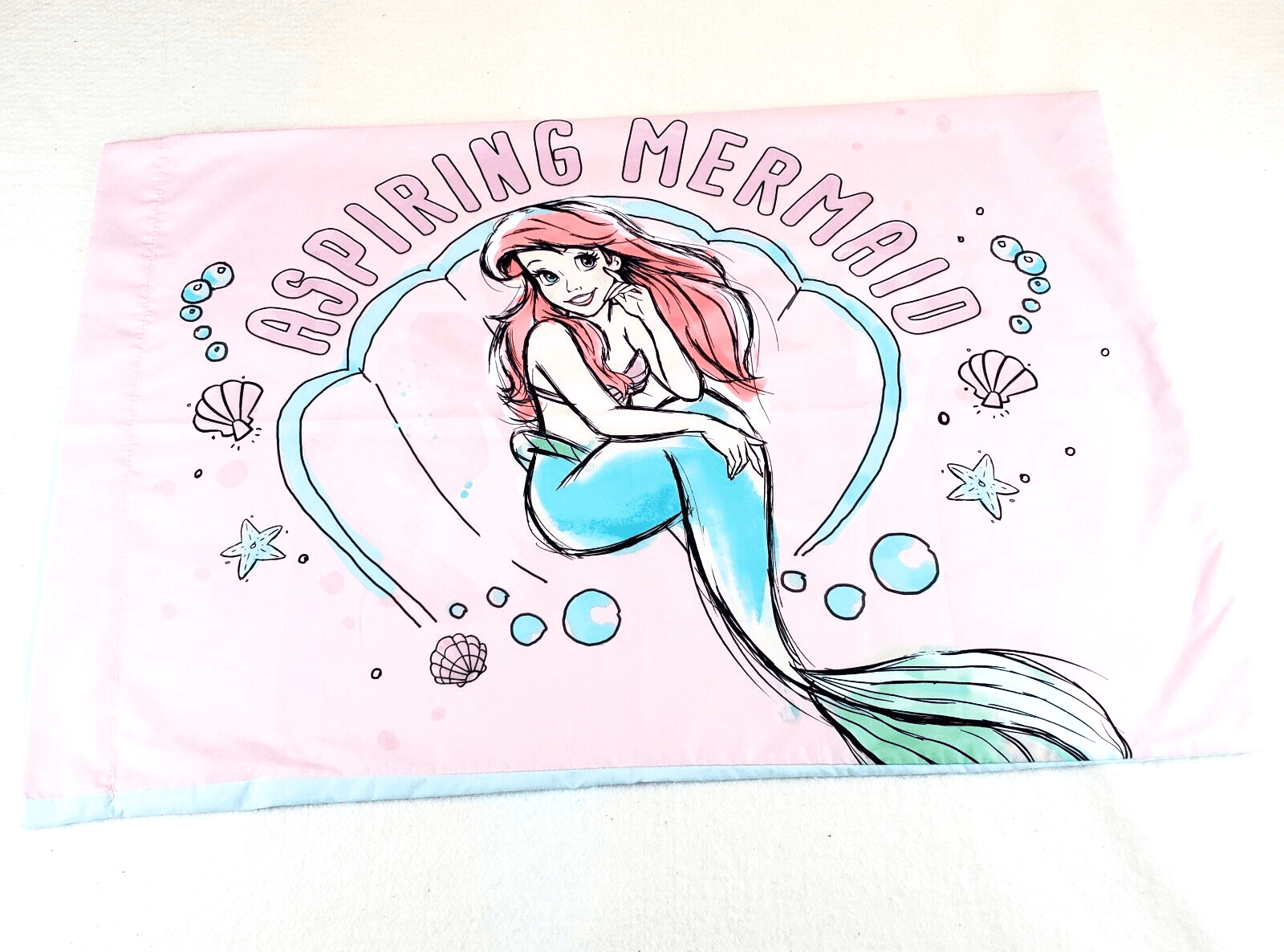 Disney Princess Little Mermaid Ariel Kindness Courage Standard Pillowcase