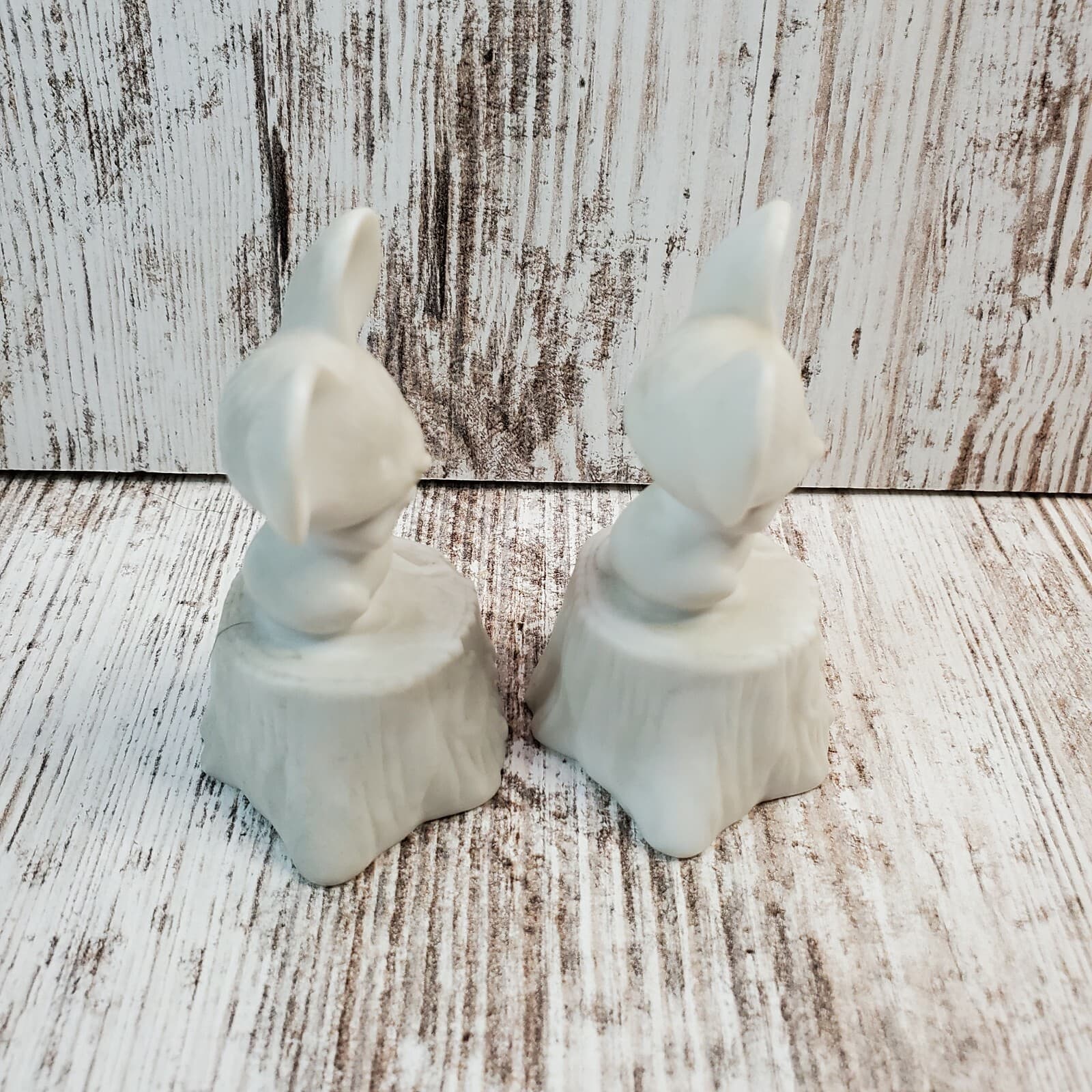 2 Vintage 1975 Hallmark Little Gallery Mouse 3" Handcrafted Bisque Porcelain - Thumbnail 2