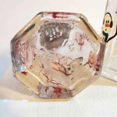 Vintage Gemco USA Glass Hand Painted Snowmen Christmas Salt & Pepper Shakers 3" - Thumbnail 4