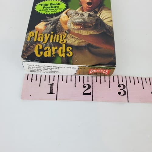 Vintage 2001 The Crocodile Hunter on Animal Planet Playing Cards Bicycle Brand - Thumbnail 7