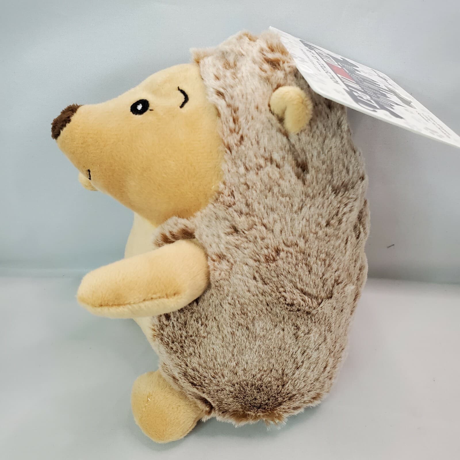 MetroPAWlin Pet Brown Hedgehog with Squeaker Puppy Dog Interactive Fun Plush Toy - Thumbnail 7