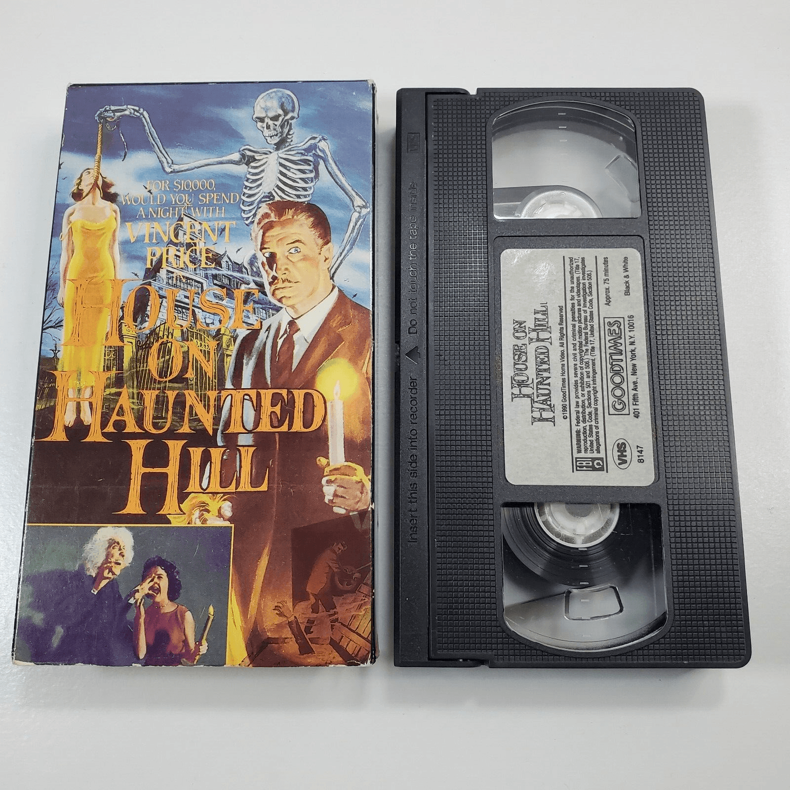 House on Haunted Hill VHS Movie Spooky Mansion Mystery Drama - Thumbnail 4