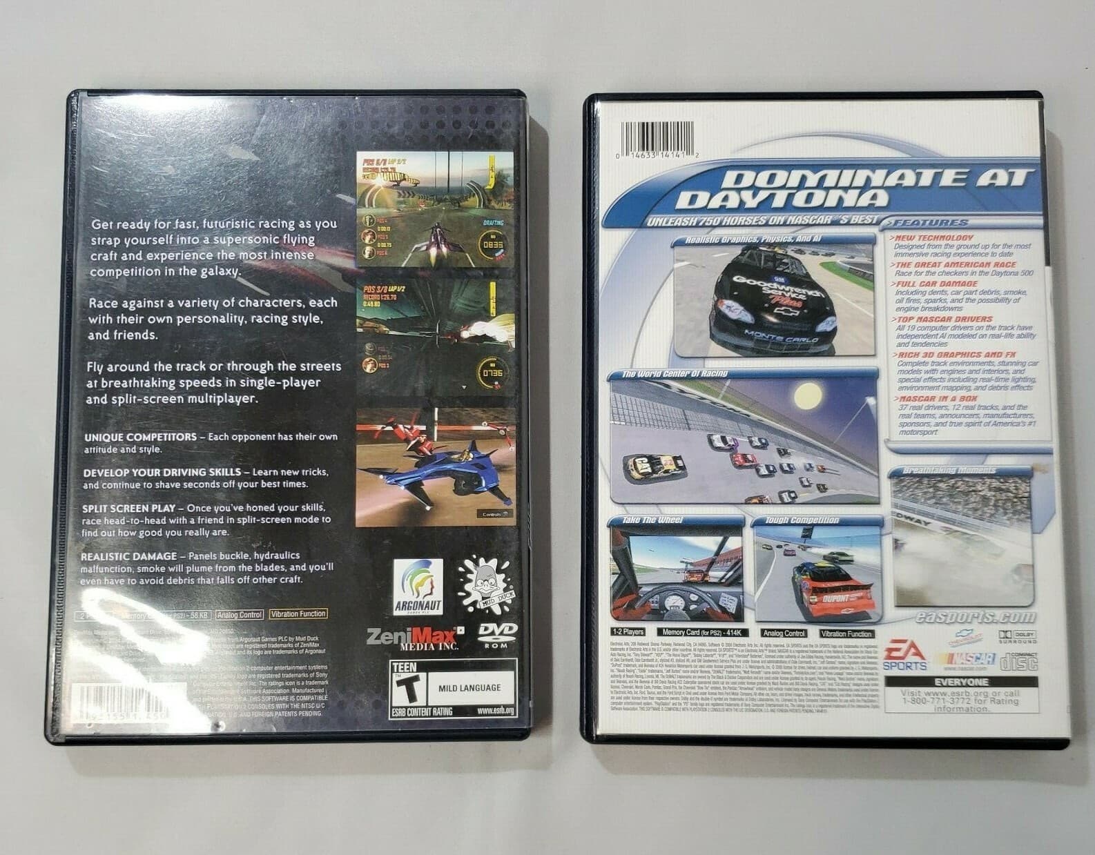 Playstation 2 PS2 Power Drome 2004 & Nascar 2001 Complete Video Game Racing - Thumbnail 2