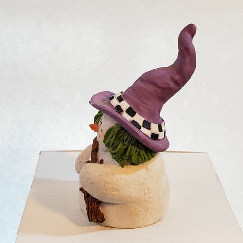 Vintage Sarah’s Attic Snowonders 1998 October "Witchy" Figurine #6409 - Thumbnail 5