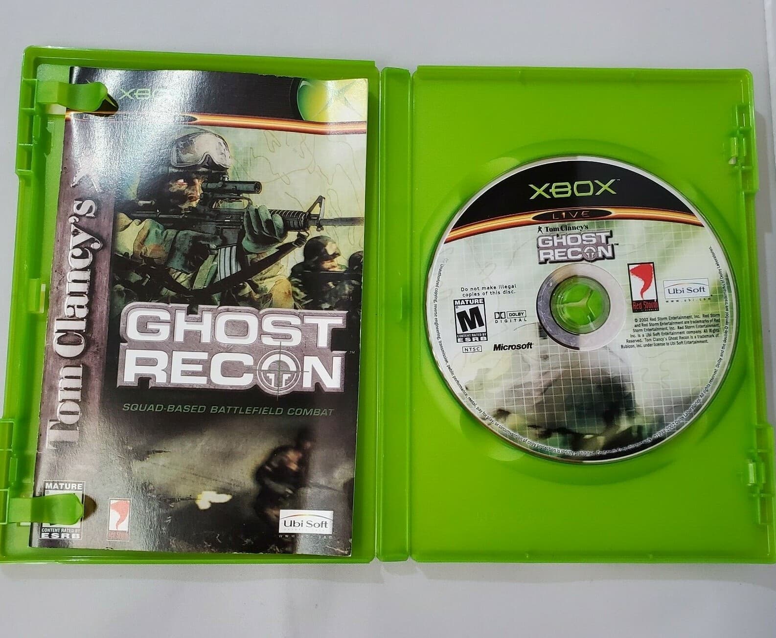 Xbox Tom Clancy's Ghost Recon Video Game Complete with Manual War Shooting - Thumbnail 3