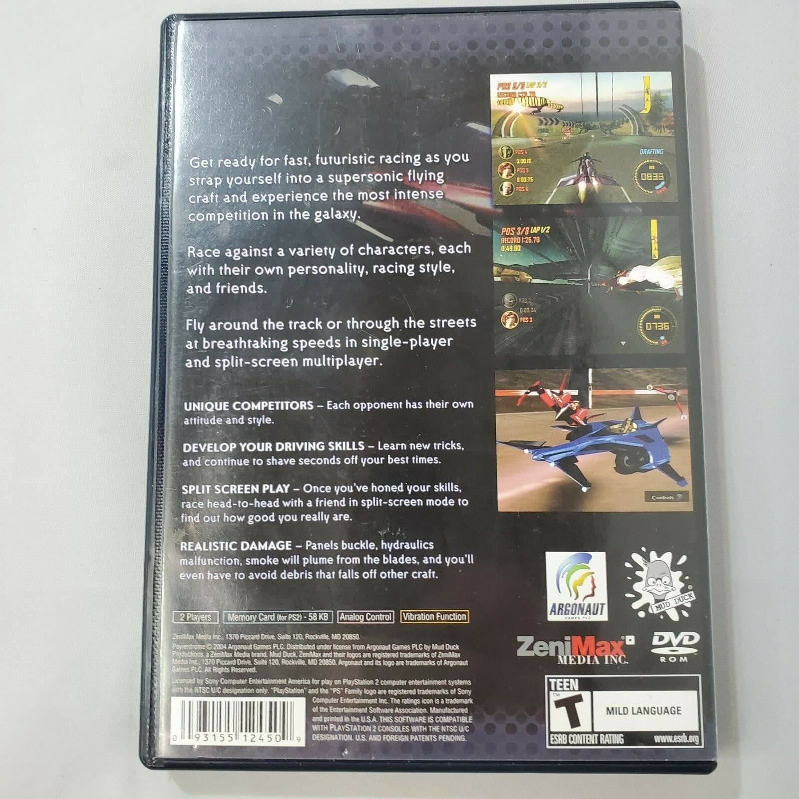 Playstation 2 PS2 Power Drome 2004 & Nascar 2001 Complete Video Game Racing - Thumbnail 8