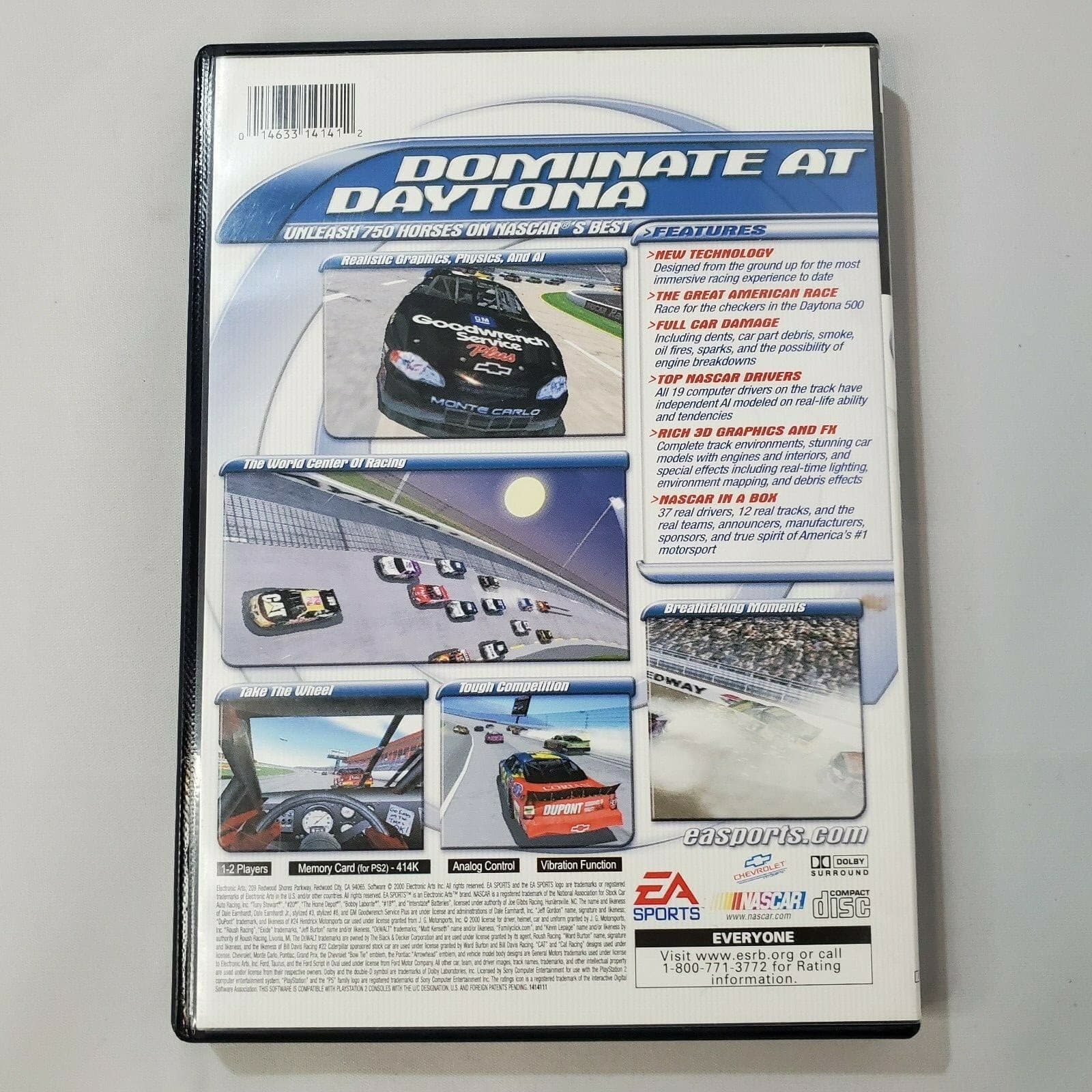 Playstation 2 PS2 Power Drome 2004 & Nascar 2001 Complete Video Game Racing - Thumbnail 7