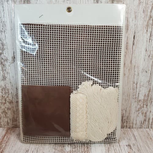Home Sweet Home Net Darning Pillow Cover Kit #2526F by Vogart Crafts 14" x 14" - Thumbnail 4