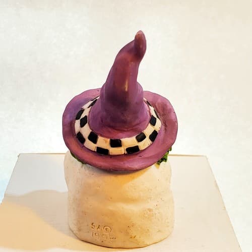 Vintage Sarah’s Attic Snowonders 1998 October "Witchy" Figurine #6409 - Thumbnail 3