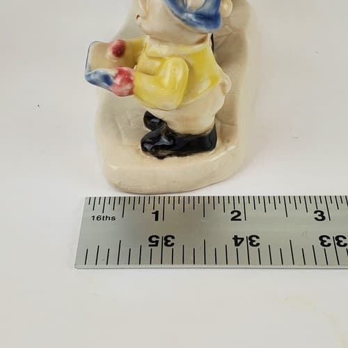 Vintage Ceramic 3 Bears Singing Christmas Carolers Figurine Winter Holiday Decor - Thumbnail 11