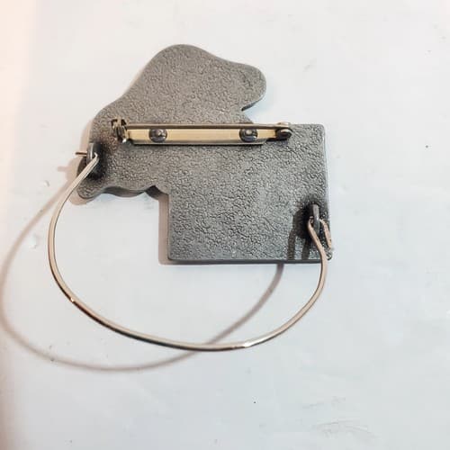 Vintage Pampered Chef Pewter Tone Charm Holder Pin Brooch Hat 20 Cooking Baking - Thumbnail 3