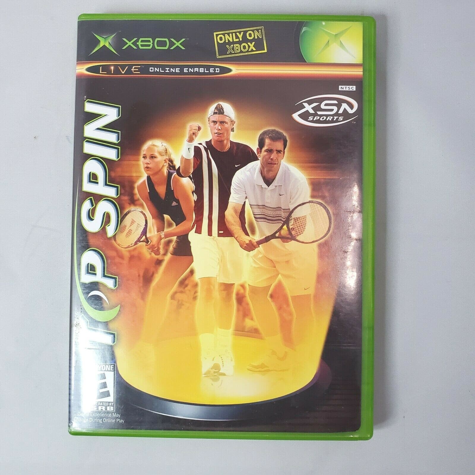 Xbox Microsoft Xbox 2003 Top Spin Complete with Manual Free Shipping
