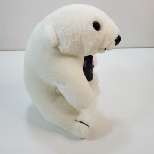 Vintage 1993 Coca Cola Polar Bear Coke Bottle Doll Plush Stuffed Animal Toy 7” - Thumbnail 3