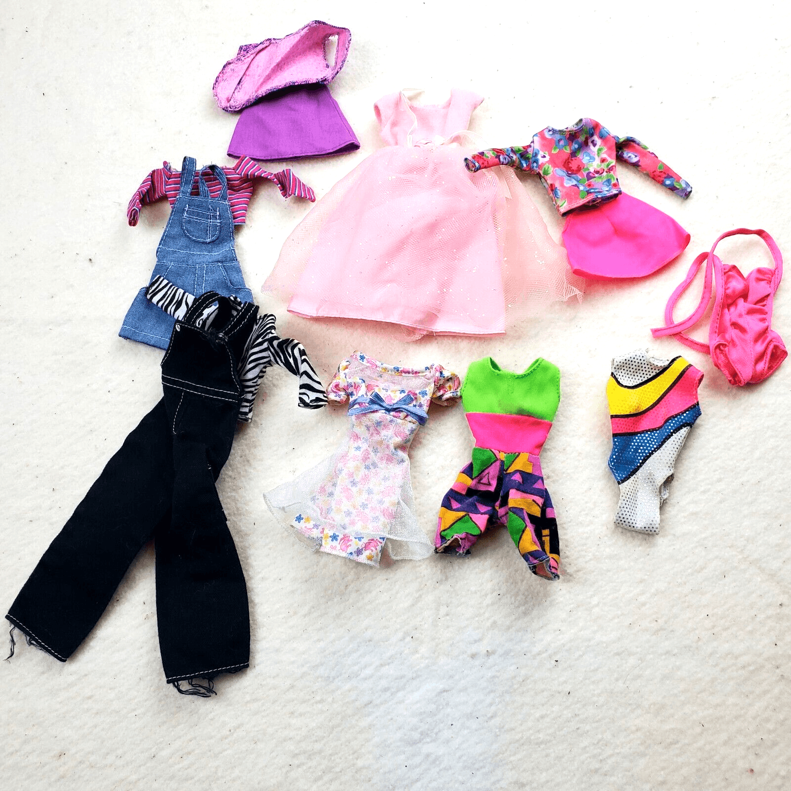 Vtg Barbie Doll and Friends Clothing Lot 90s 2000s Branded & Unbranded 13 pc