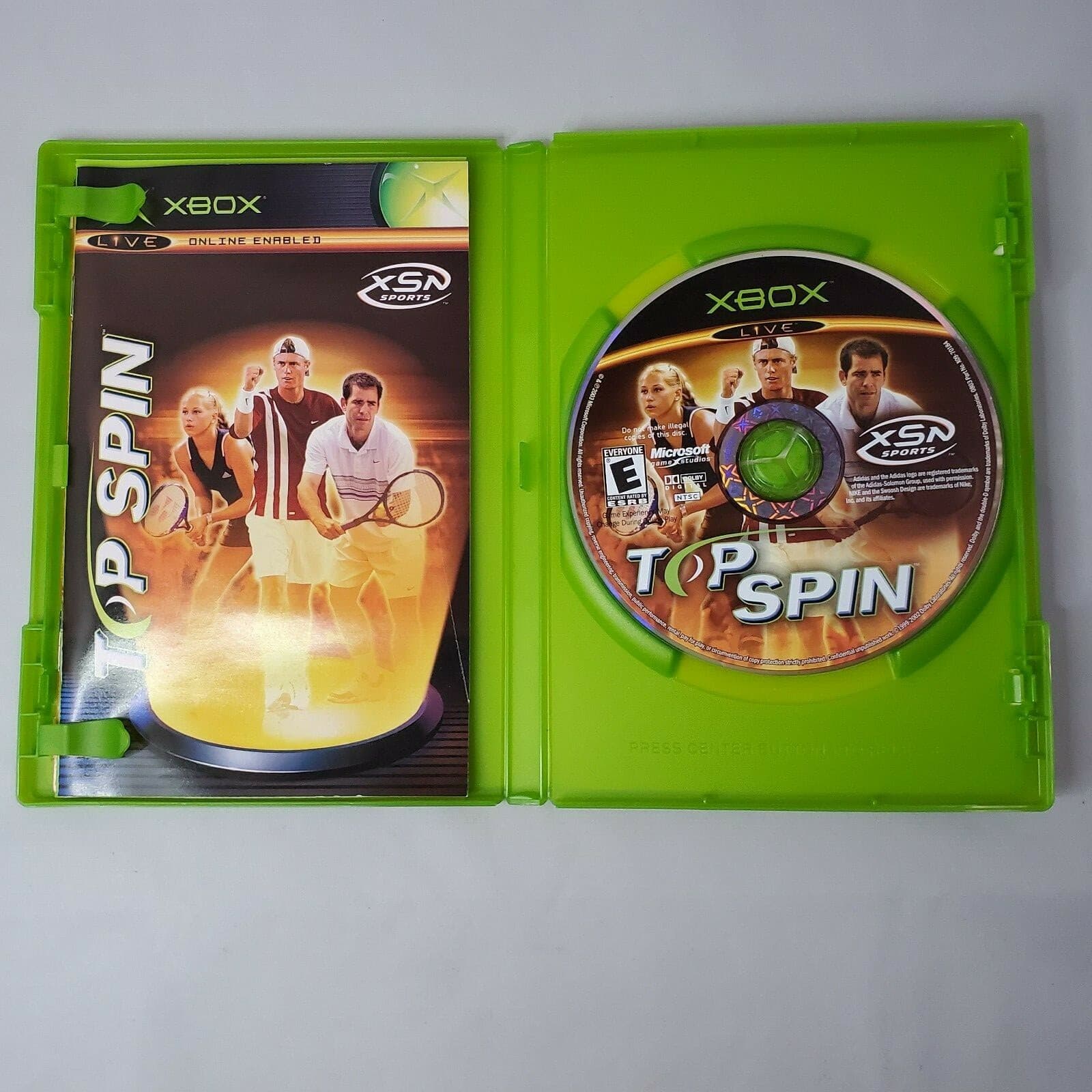 Xbox Microsoft Xbox 2003 Top Spin Complete with Manual Free Shipping - Thumbnail 3