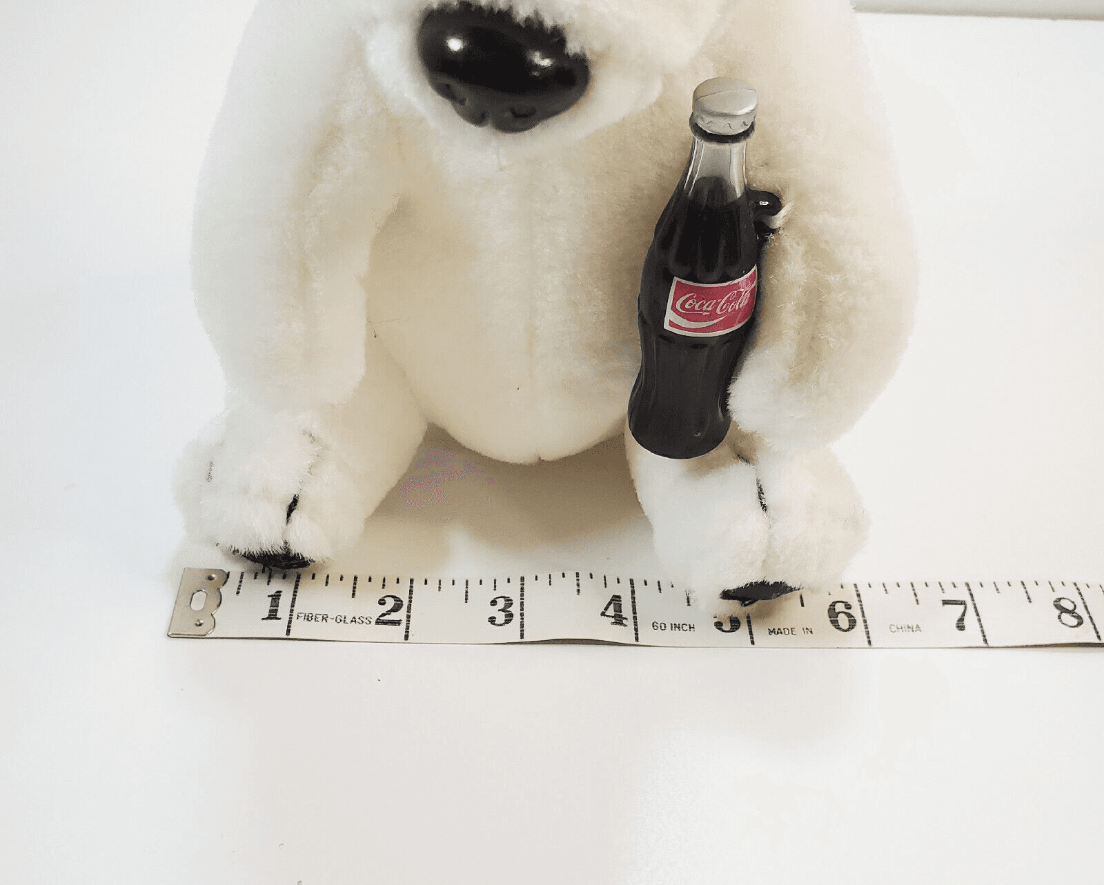 Vintage 1993 Coca Cola Polar Bear Coke Bottle Doll Plush Stuffed Animal Toy 7” - Thumbnail 9
