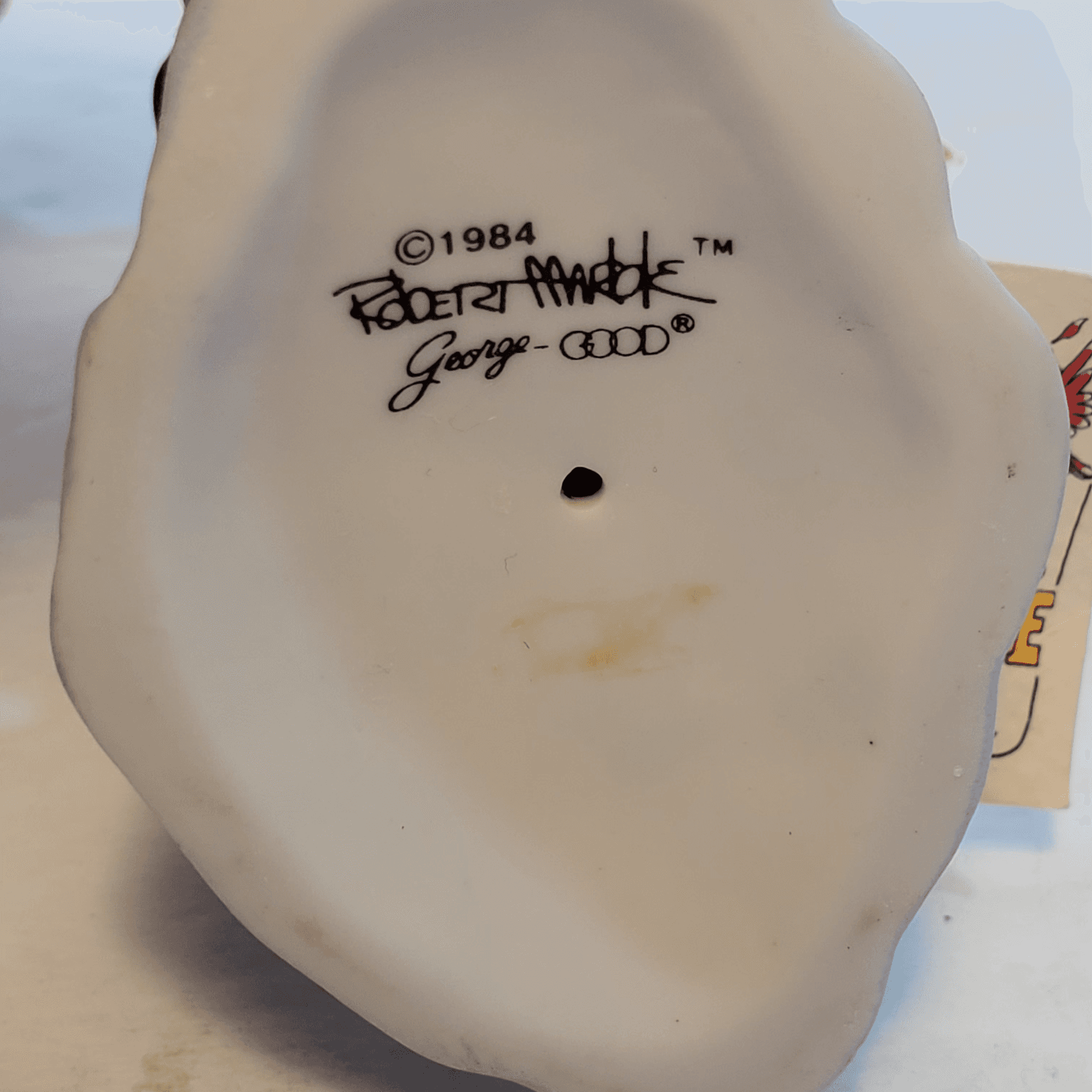 Vintage 1984 Marble's Menagerie George Good Ceramic Skiing Penguin Figurine - Thumbnail 7