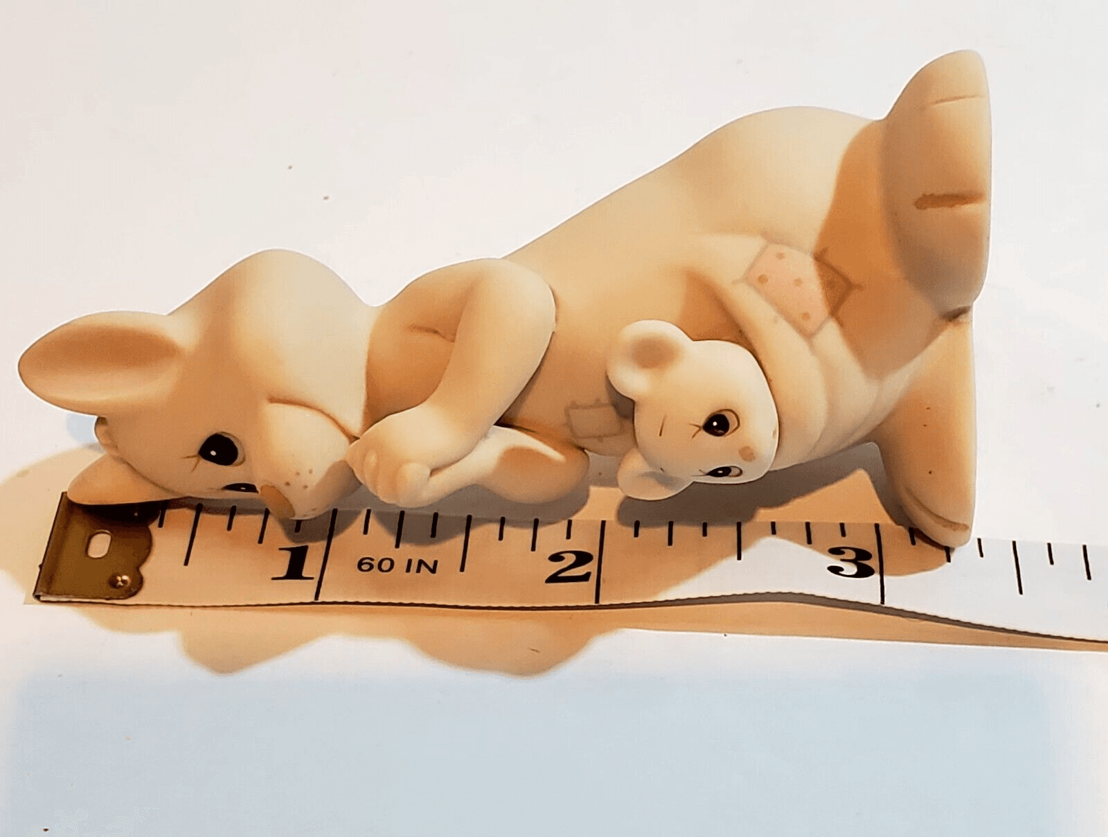 Vintage Enesco Kangaroo Mom and Baby Hello World 1988 Samuel J. Butcher Figurine - Thumbnail 6