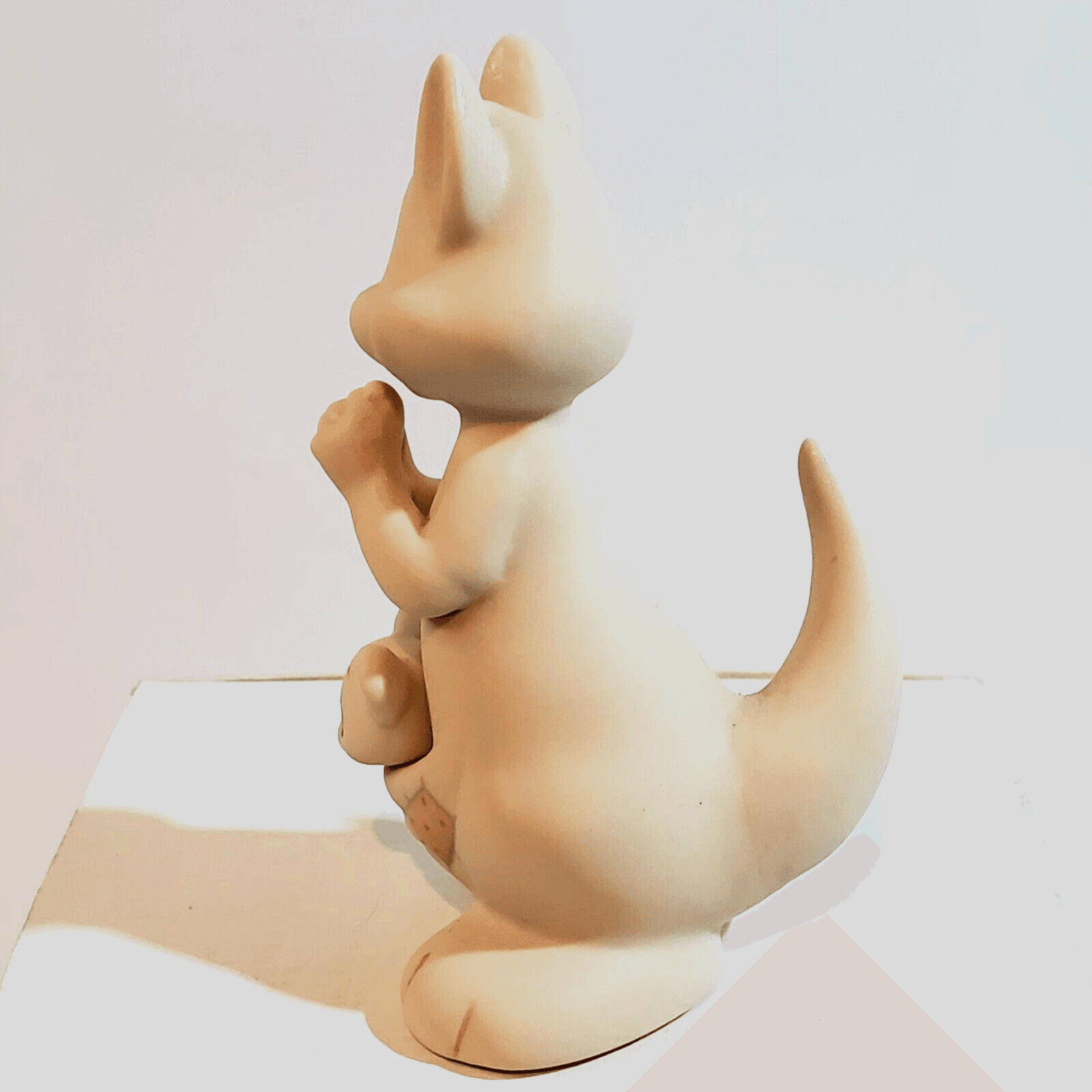 Vintage Enesco Kangaroo Mom and Baby Hello World 1988 Samuel J. Butcher Figurine - Thumbnail 2