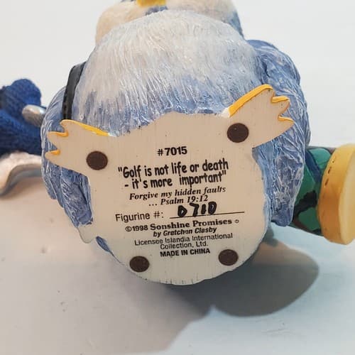 Vintage 1998 Sonshine Promises By Gretchen Clasby Golf Is Not Life Or Death Bird - Thumbnail 5