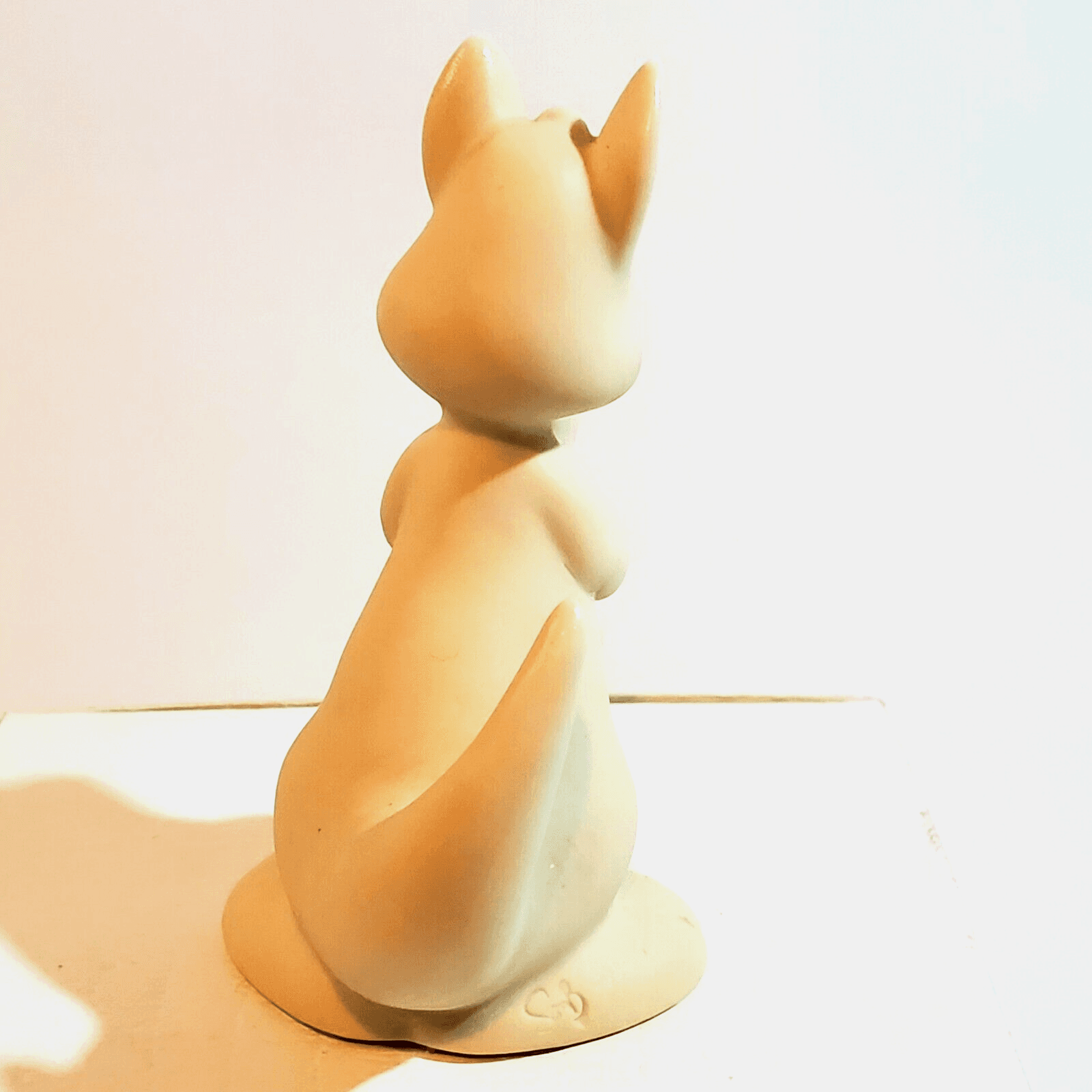 Vintage Enesco Kangaroo Mom and Baby Hello World 1988 Samuel J. Butcher Figurine - Thumbnail 3