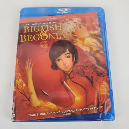 Big Fish & Begonia Two Worlds one Adventure Blu-ray + DVD New Sealed